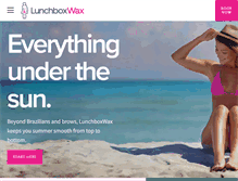 Tablet Screenshot of lunchboxwax.com